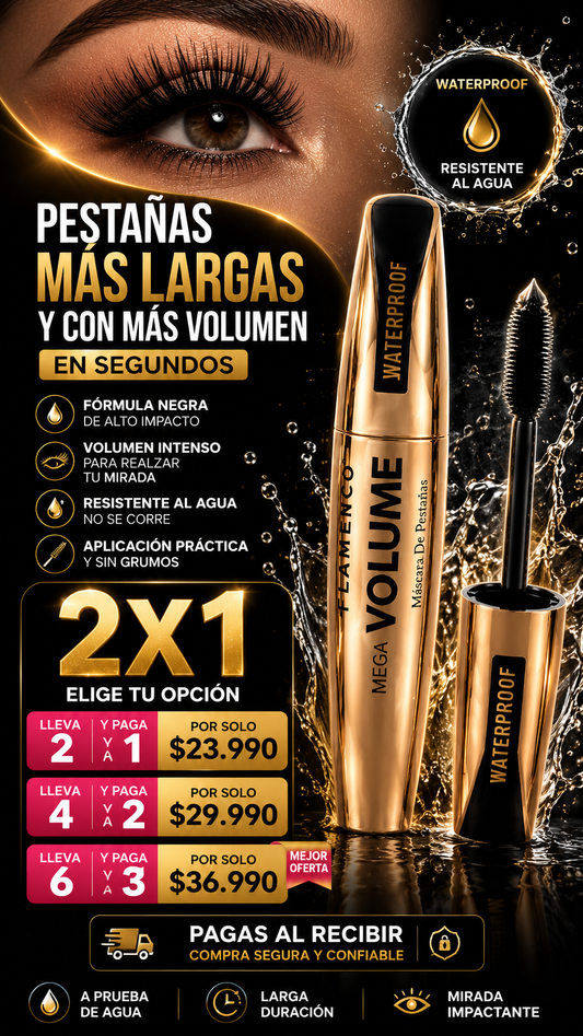 2 Mascara de pestaña super volumen